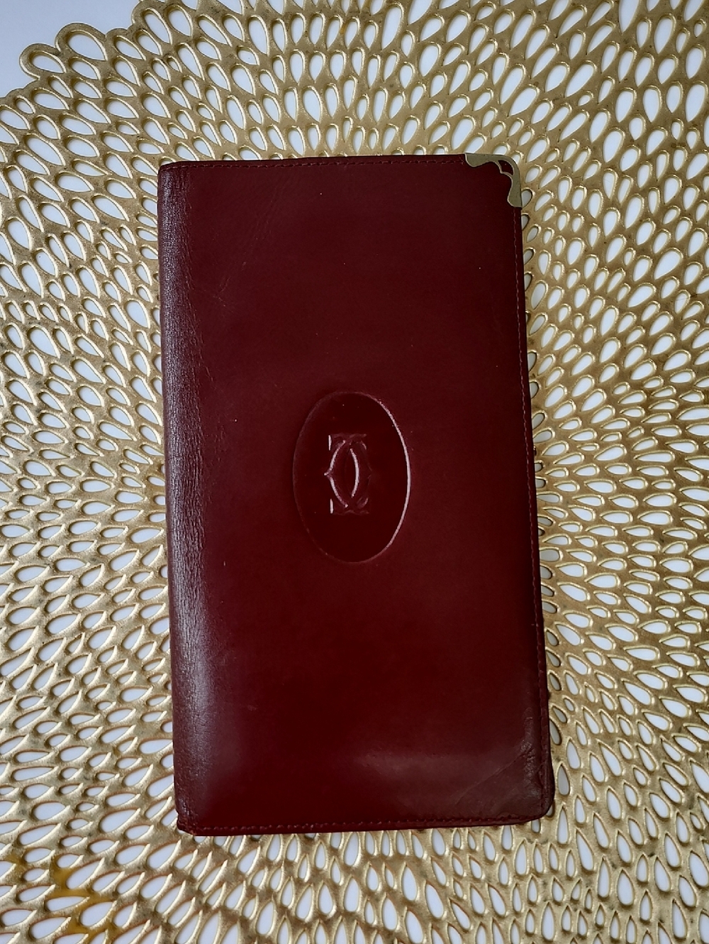 VTG CARTIER MUST COLLECTION BORDEAUX WALLET - Picture 15 of 16
